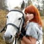 Barbarian with her horse