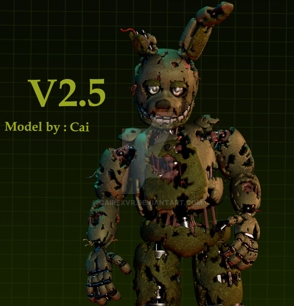 Springtrap V2 Springtrap v2.5 by CaiRexVR on DeviantArt