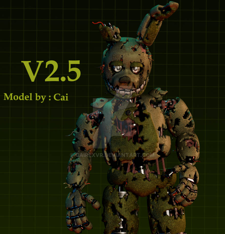 Spring Trap Vr Rig Springtrap v2.5 by CaiRexVR on DeviantArt
