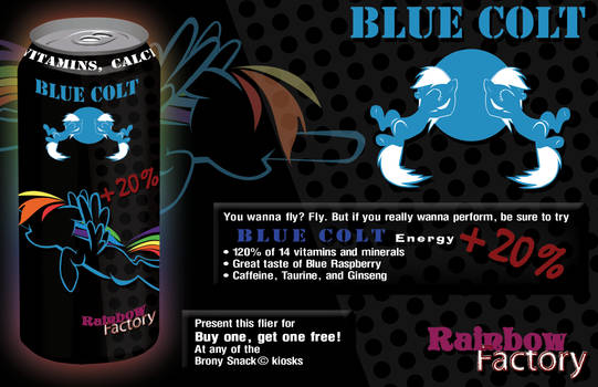 Blue Colt Ad - +20 percent