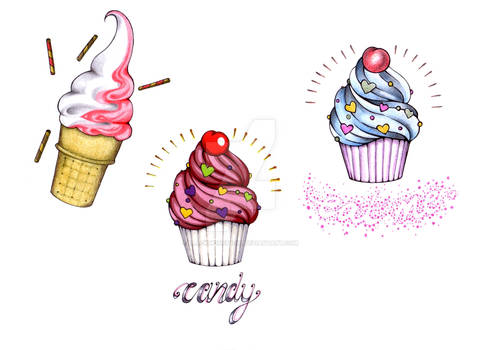 cupcakes and icecream