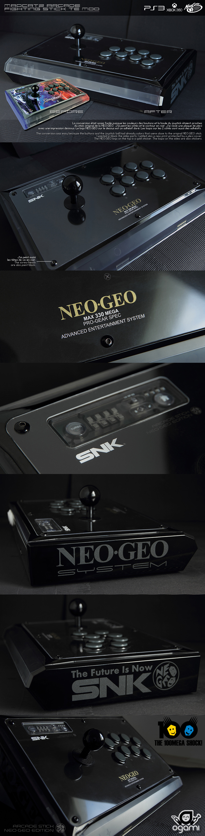 PS3 Arcade Stick Mod SNK Neo Geo Style