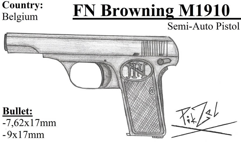 FN Model 1910 by ThePikzel on DeviantArt