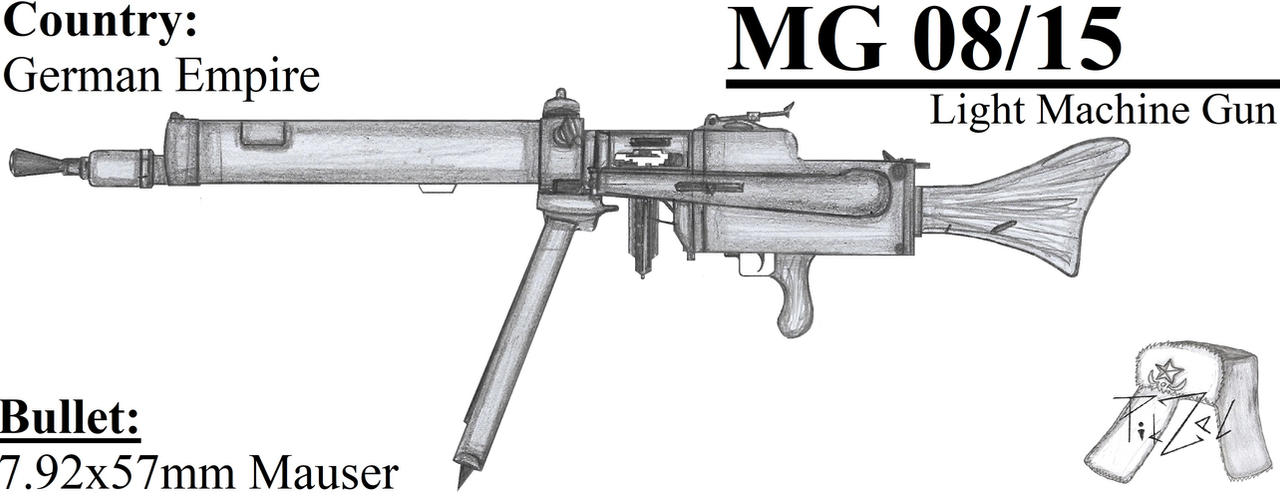 Machine Gun Deviantart MG 08/15 by ThePikzel on DeviantArt