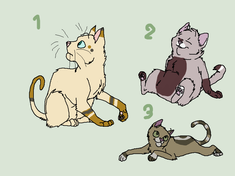 Cat adoptable batch OPEN 5-10 pnts