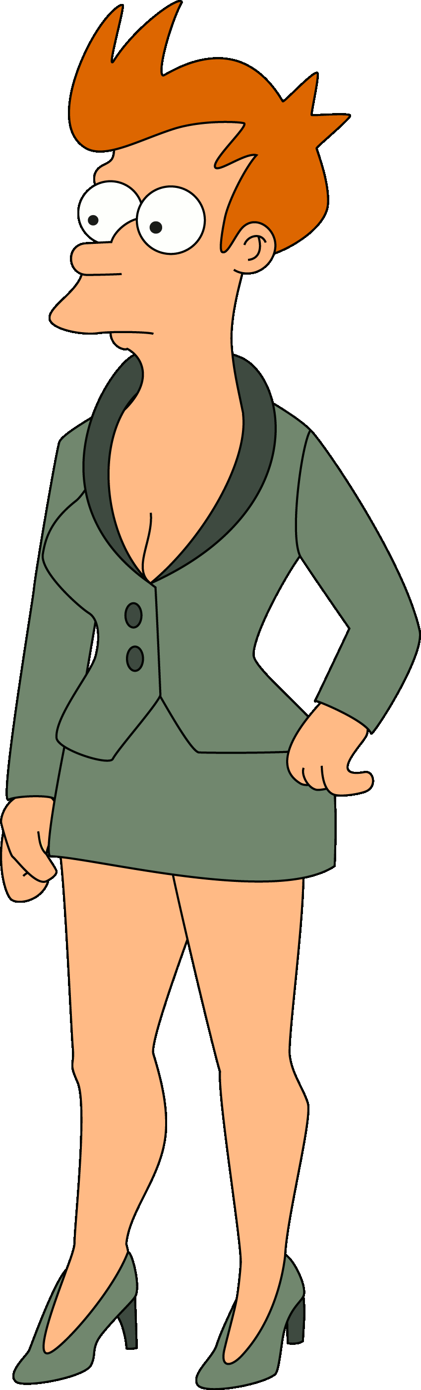 [edit+traced]Fry-Amy HS [changing colors]