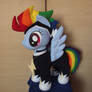 Rainbow Dash as Zapp plushie