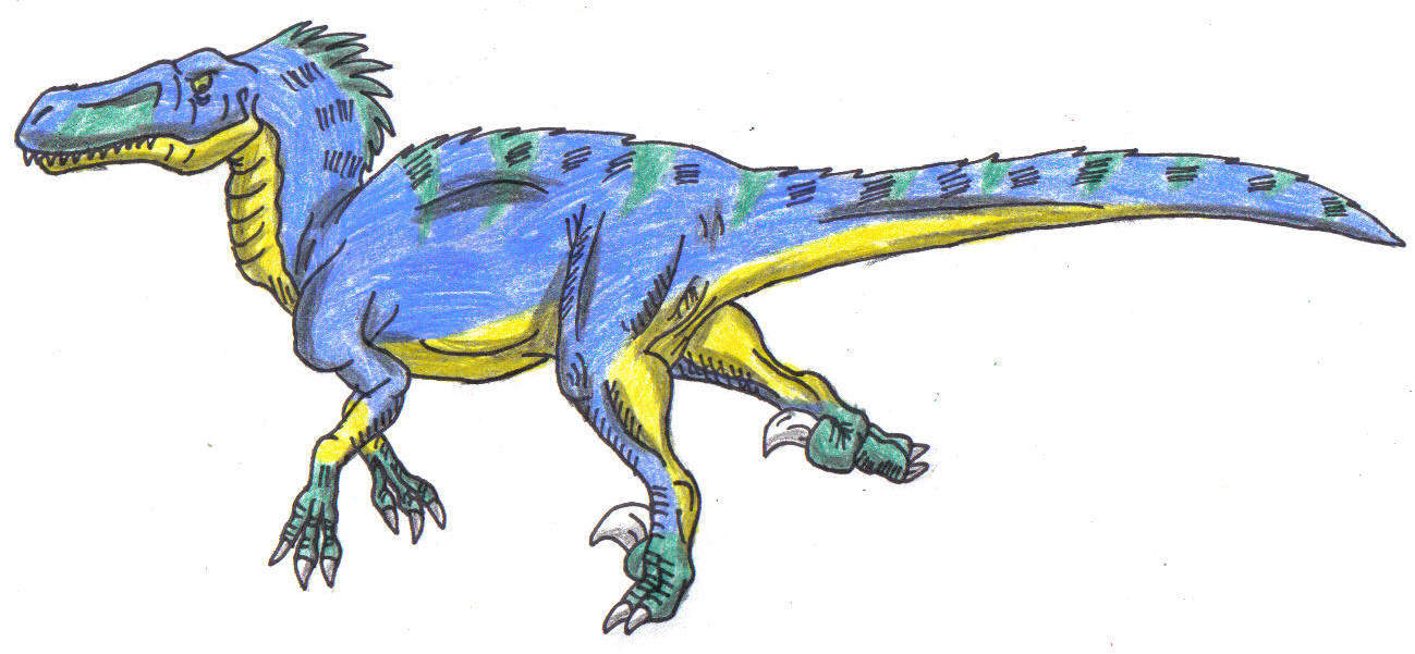 Utahraptor colored by Bluedramon on DeviantArt