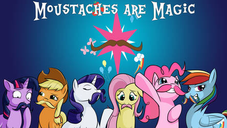 Moustaches are Magic: Wallpaper Edition by Acesential