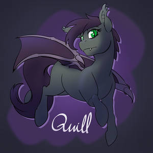 Quill- Batpony OC