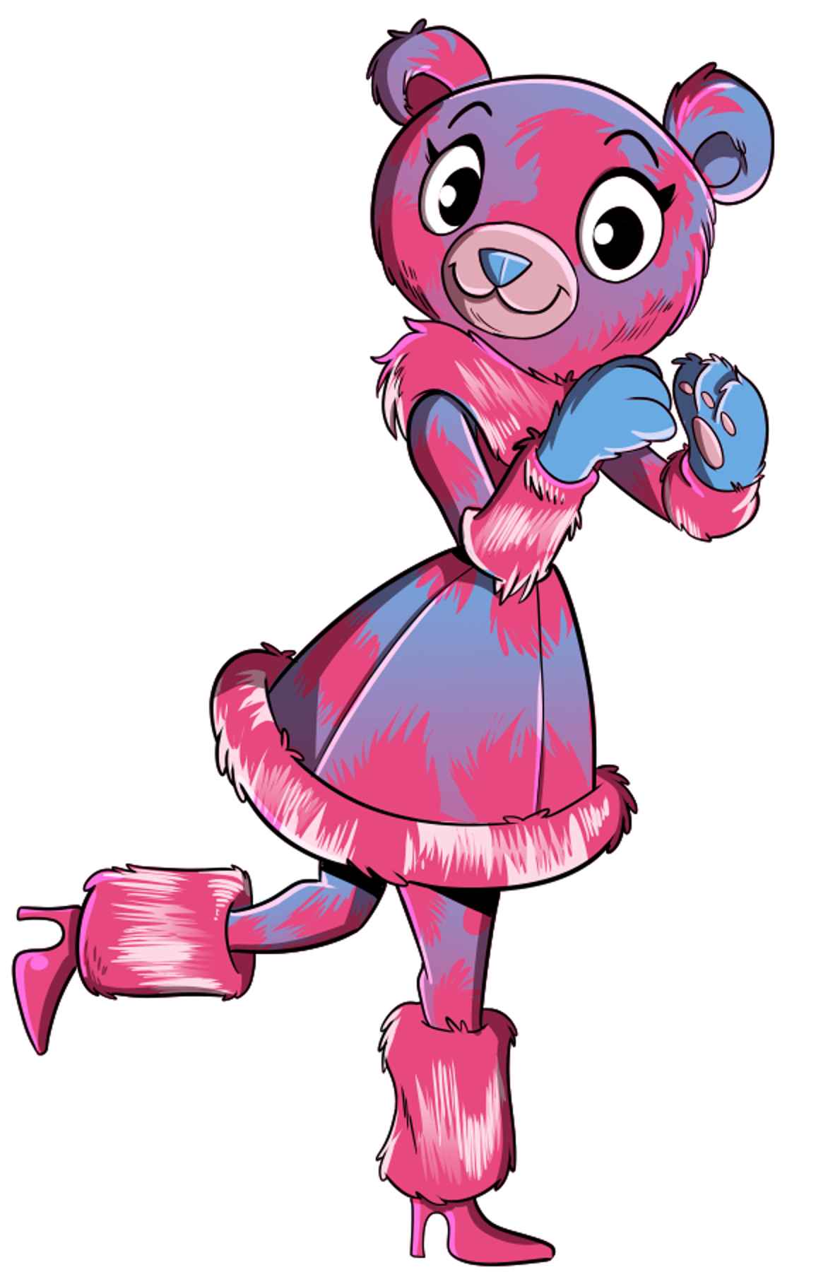 Pink Rapper Bear The Masked Singer in Wonderland: Bear by NomisKahn on DeviantArt