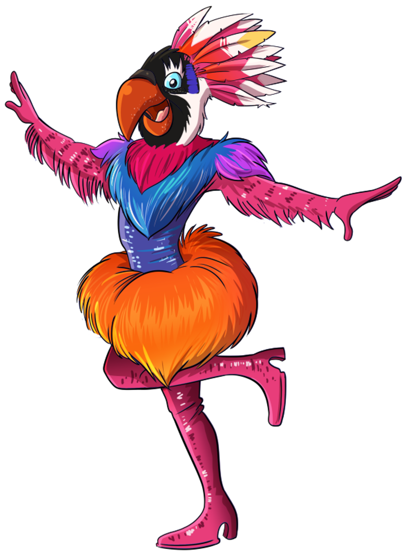 Mask Singer Deviantart The Masked Singer in Wonderland: Exotic Bird by NomisKahn on DeviantArt