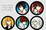 Death Note 2014 Buttons by kyunyo