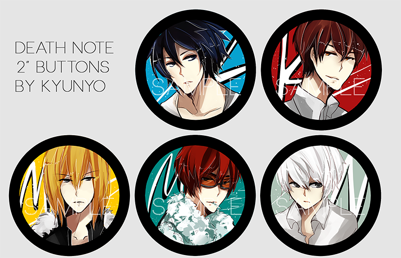 Death Note 2014 Buttons