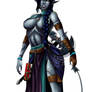 Tiefling water priestess