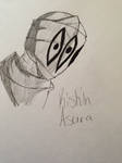 Kishin Asura sketch by CreedDiskenthFanGirl