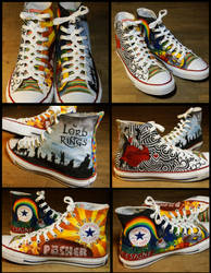 Custom handpainted shoes