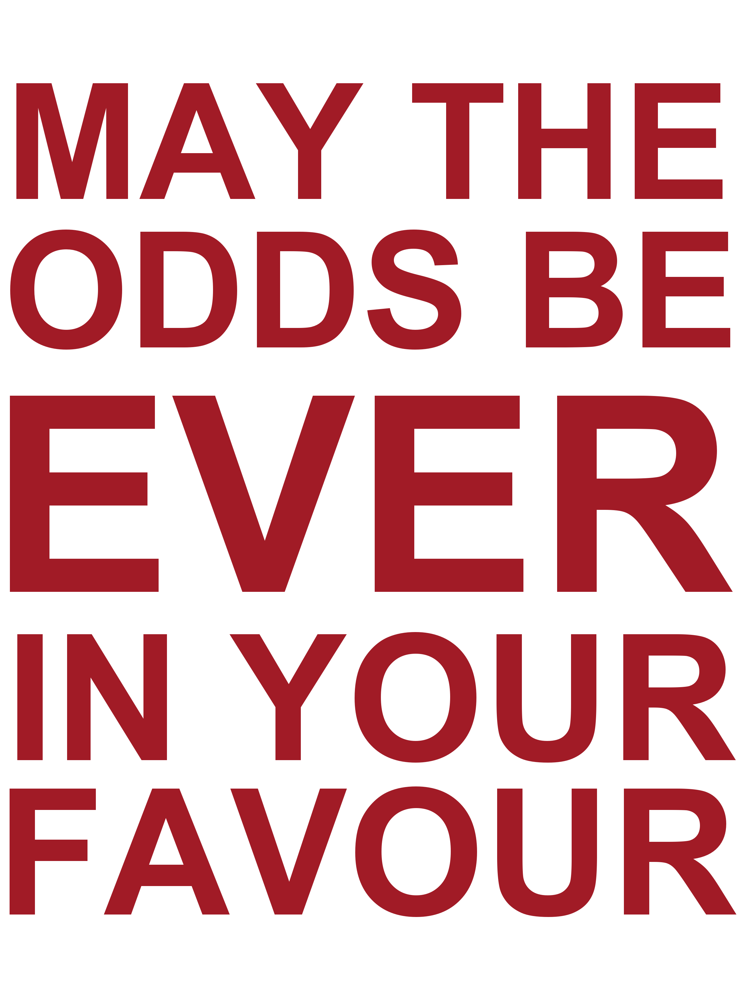 May The Odds Be Ever In Your Favour