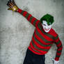 Joker as Freddy Krueger for Halloween