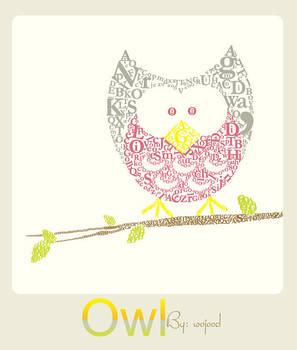Owl - typography