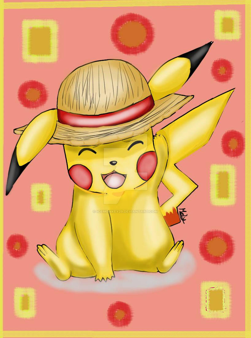 Strawhat Pikachu By Icemonkey29 On Deviantart