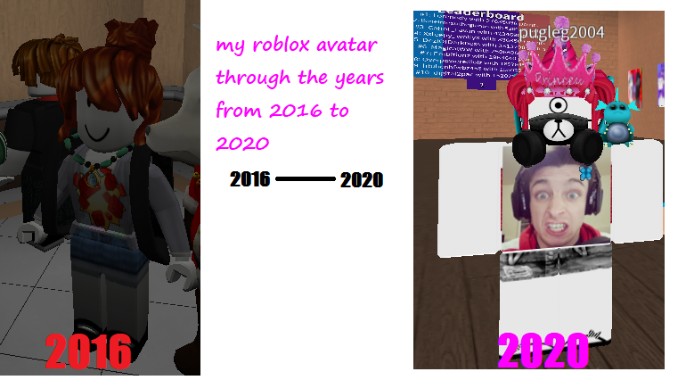 Avatars through the years : r/roblox