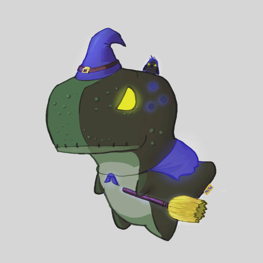 Grumpy Witchy T-rexy by GrumpiiArt on DeviantArt