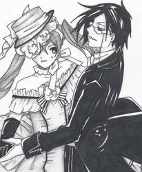 Ciel and Sebastian dancing