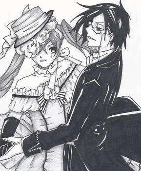 Ciel and Sebastian dancing