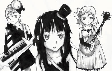 Mio, Tsumugi and Yui