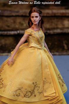 Emma Watson as Belle doll repaint