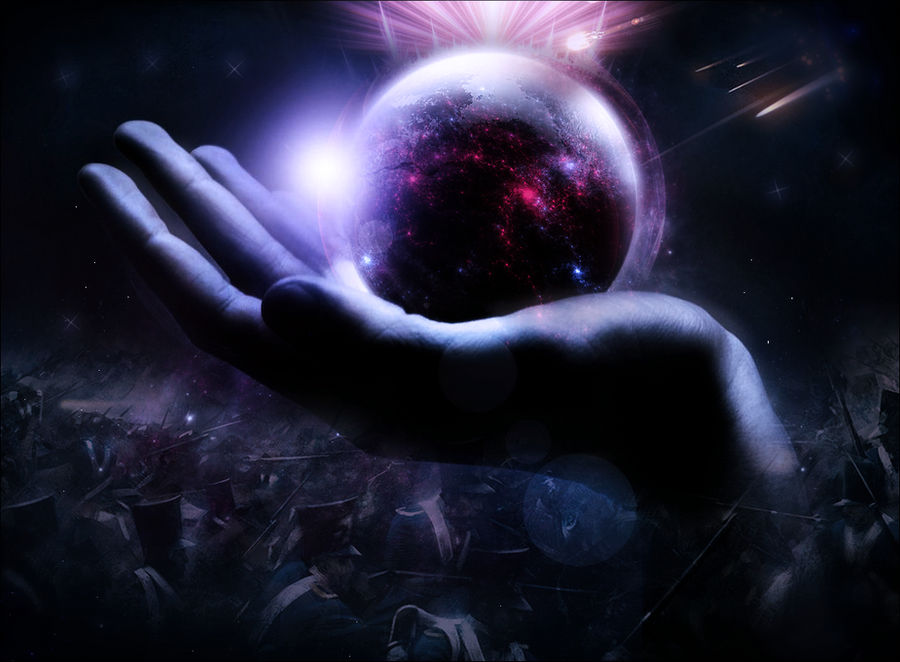 God Hand Spaceman In god hand by Draxdemon on DeviantArt