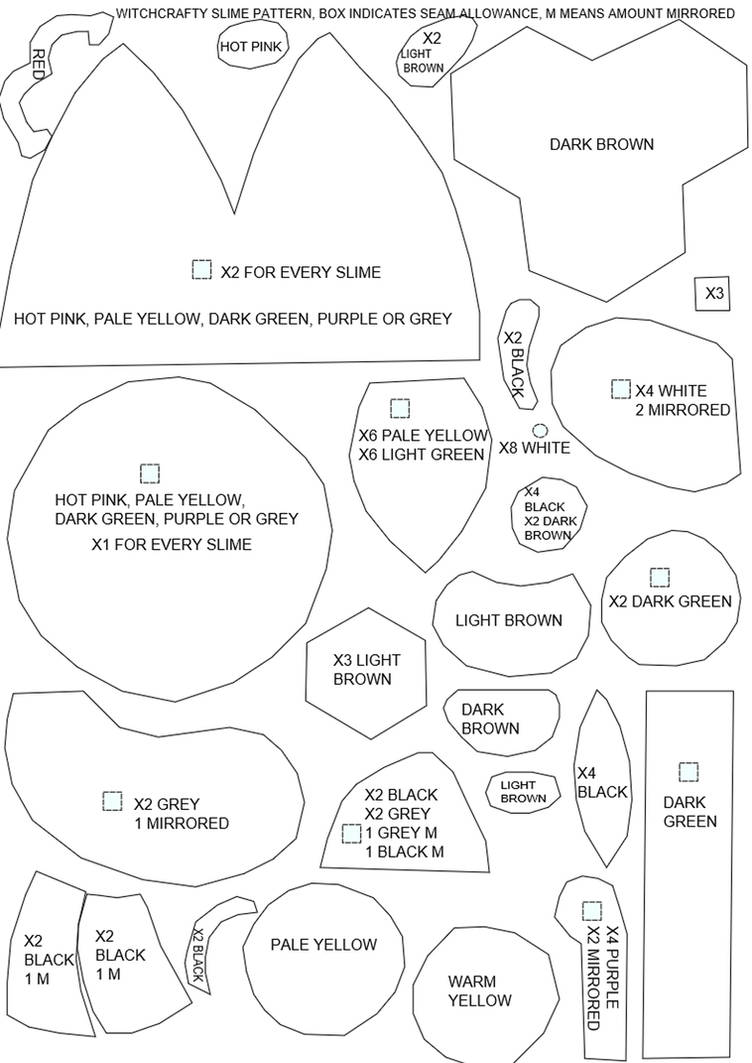 Slime Rancher 5 Slime Pattern by witchcraftyYT on DeviantArt