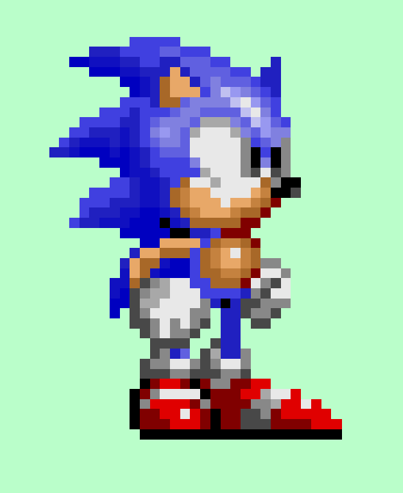 Pixilart - Sonic Sprite by RG40sPixel