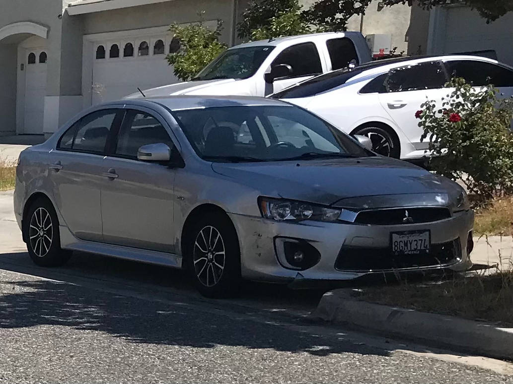 Silver Mitsubishi Lancer by Carspotter5 on DeviantArt