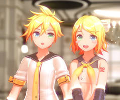 [MMD/DL] YYB Len and Rin ! [model/dl]