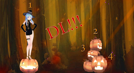 [MMD/DL] Helloween Pumpkin Light! [Accessories/dl]