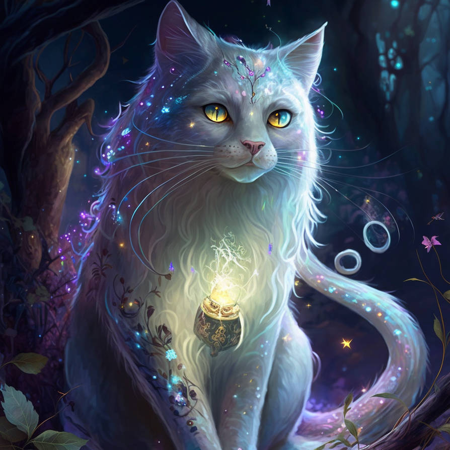 Magical cat 2 by theannoyedpixie on DeviantArt