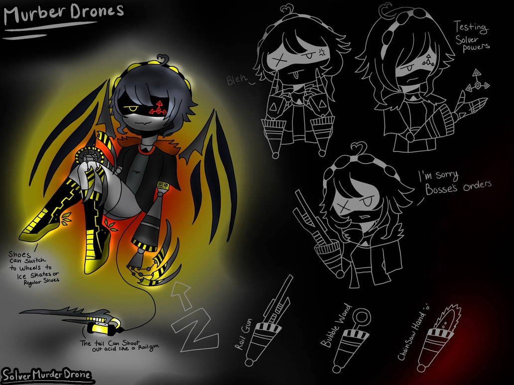 Murder drone Z Oc Concept Art by dragonslivingplanes on DeviantArt