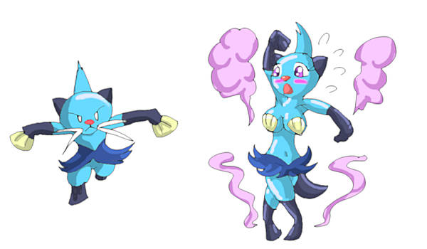 Dewott into Sexy girl