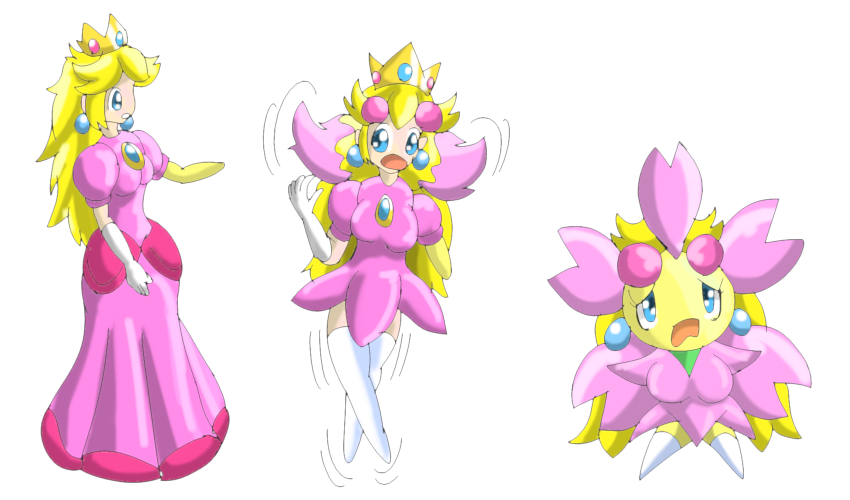 Princess Peach into Cherrim