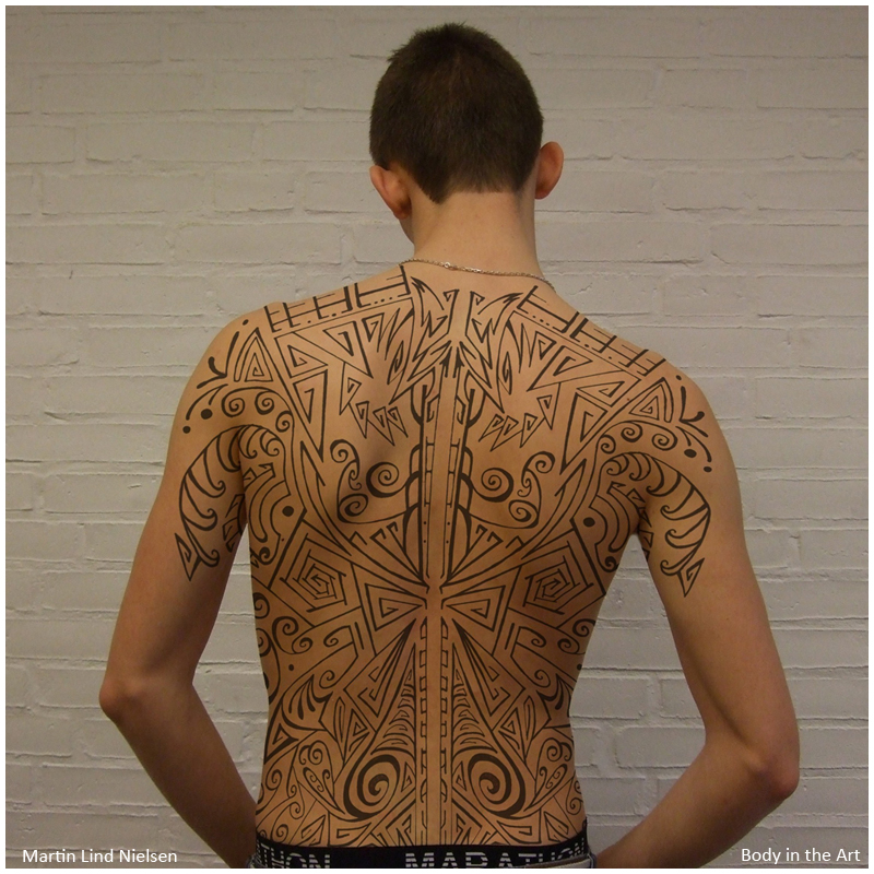 Art Project: Body in Art - Back Tattoo-final