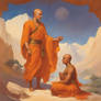 Guru Chanakya teaching young Chandragupta Maurya