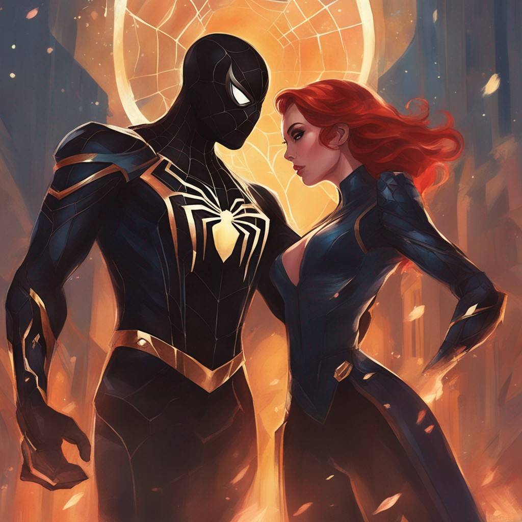 Spiderman And Blackwidow By ZENART07 On DeviantArt spiderman-and-blackwidow-by-zenart07-on-deviantart