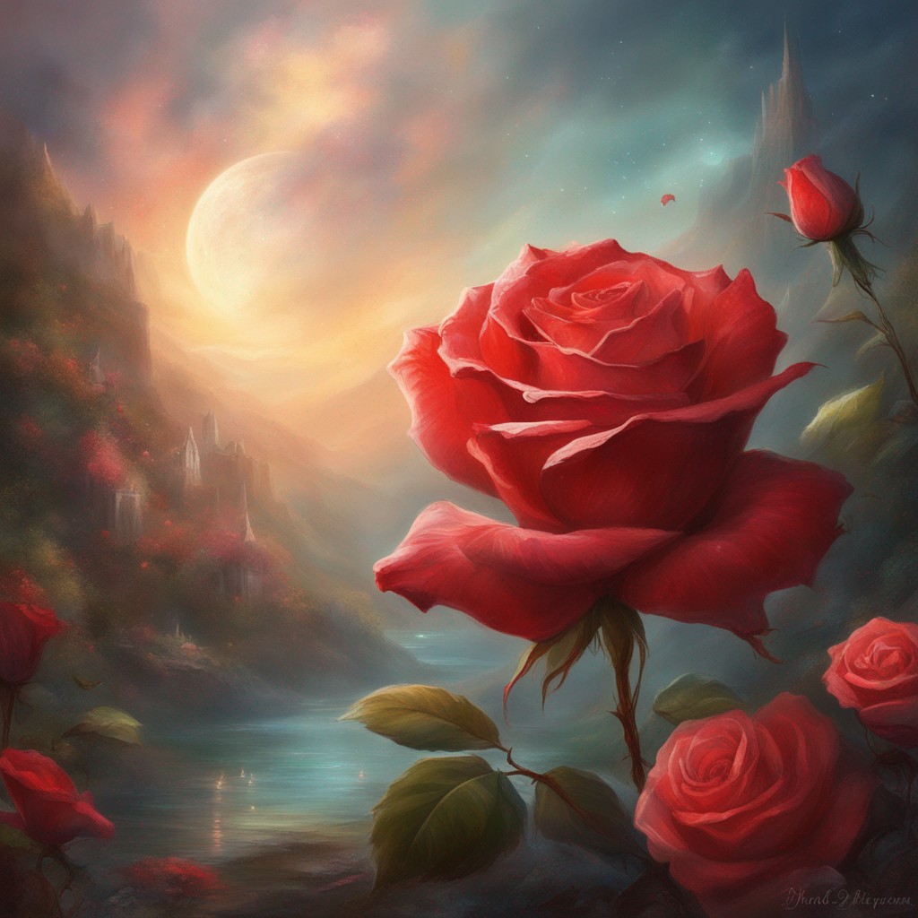 Red Rose (6) by ZENART07 on DeviantArt