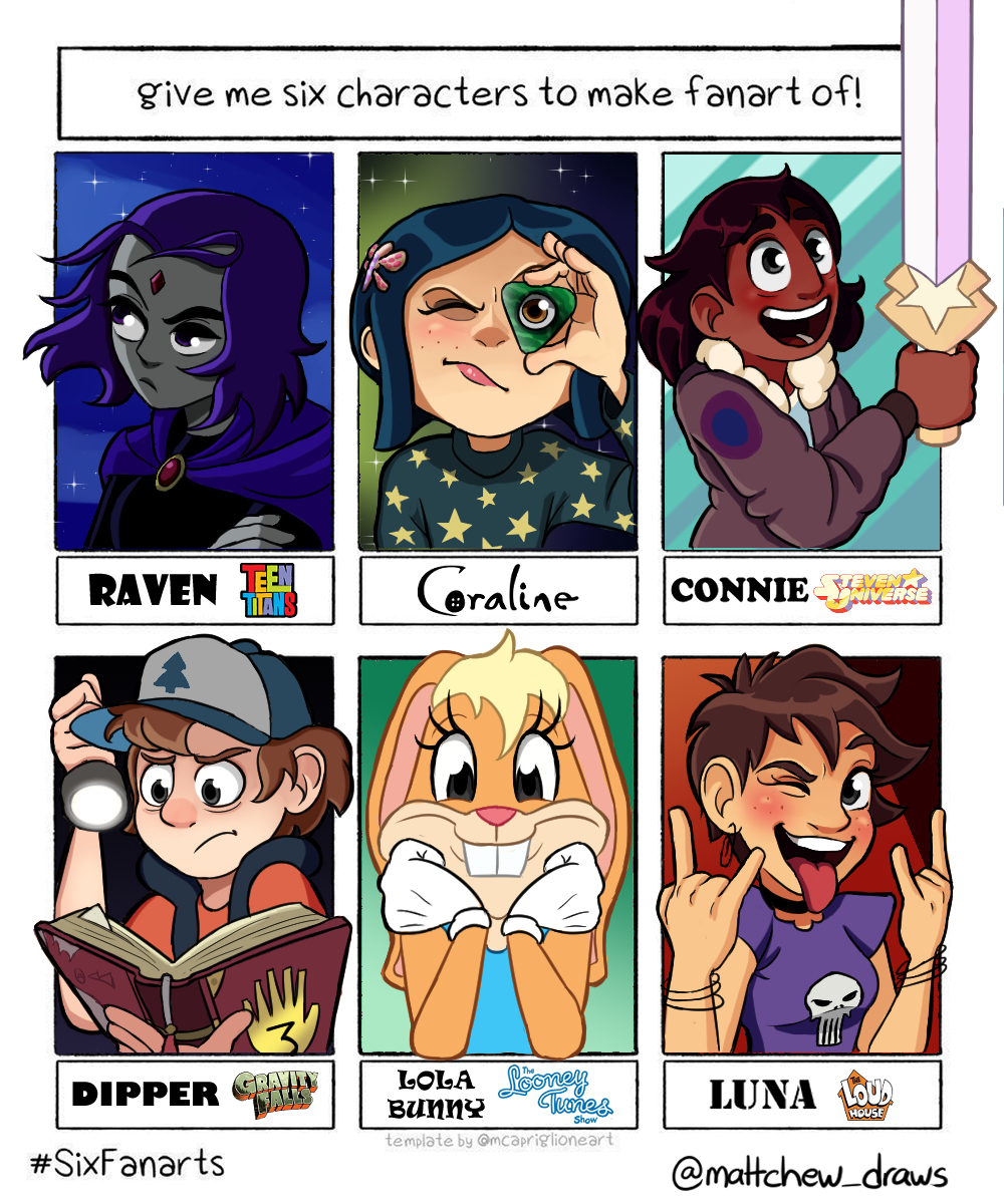 Six Fanarts by orlandimatthew on DeviantArt