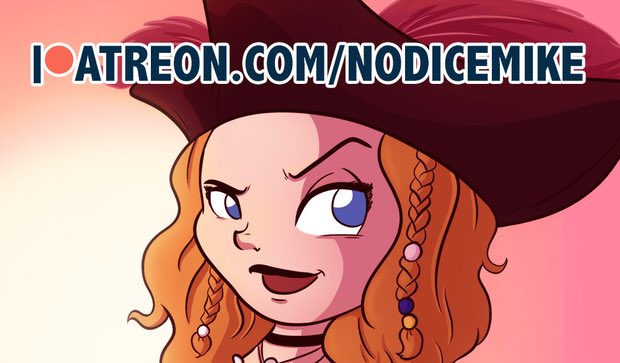 Redd drawing on the Patreon by NoDiceMike