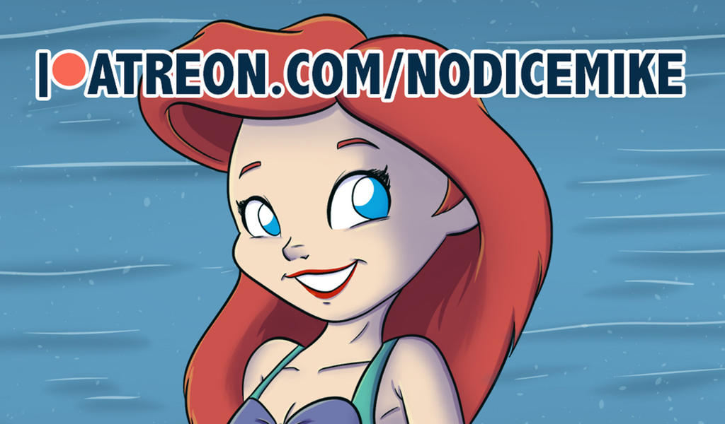 Ariel Swimsuit Illustration on the Patreon! by NoDiceMike