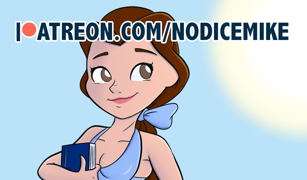 Belle Swimsuit Illustration on the Patreon! by NoDiceMike