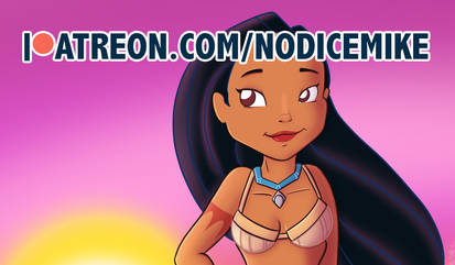 Pocahontas Swimsuit Illustration on the Patreon!